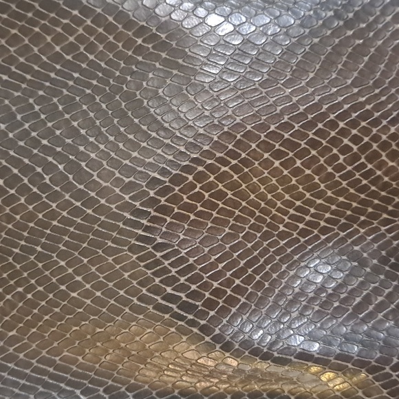 90s y2k faux snakeskin jacket, sz L - Picture 3 of 9